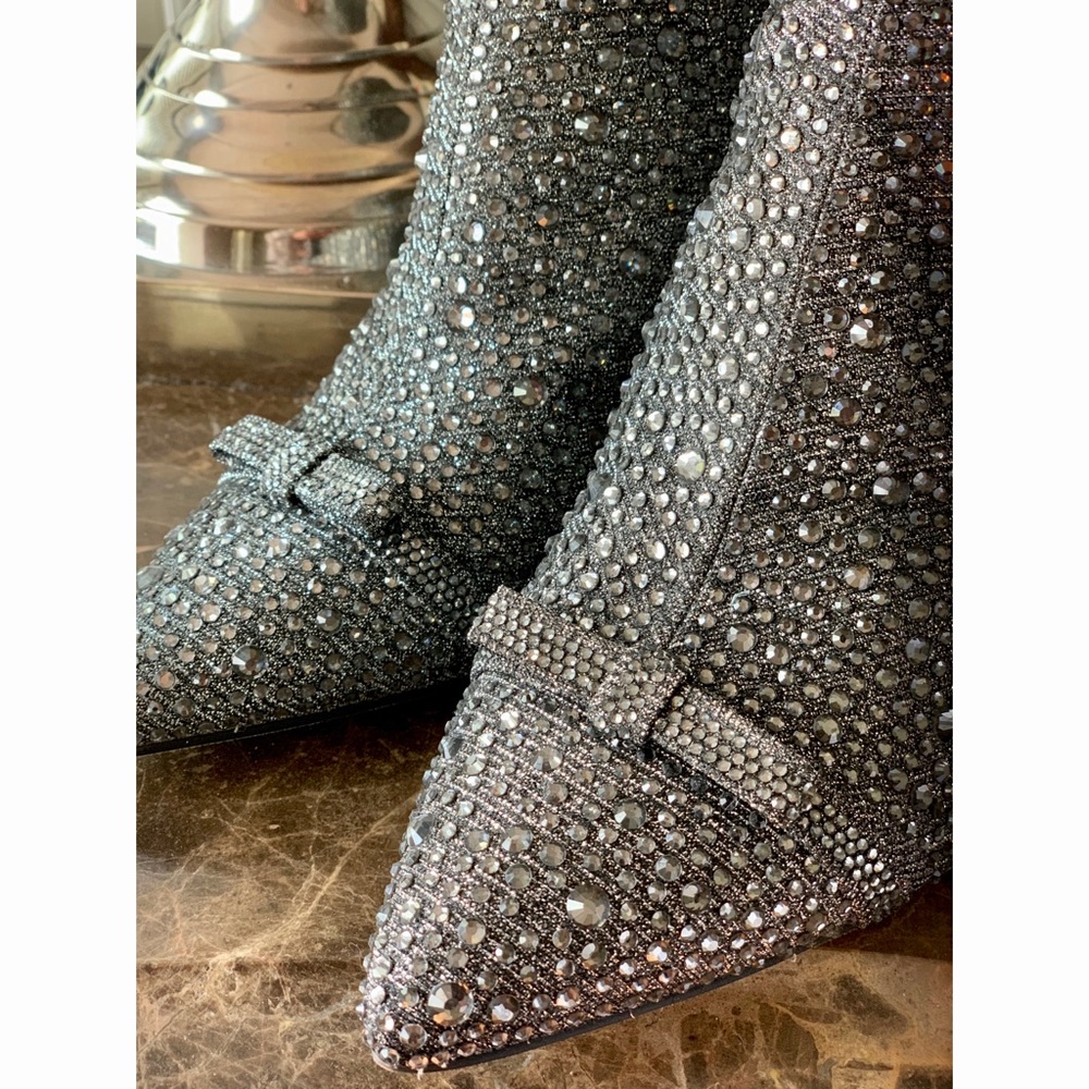 I.N.C. Pointed-Toe Rhinestone Booties